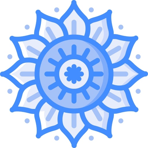 blue flower icon