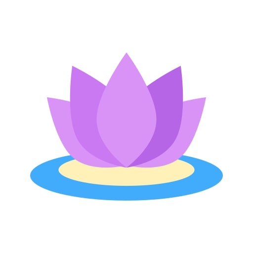 lotus on water icon