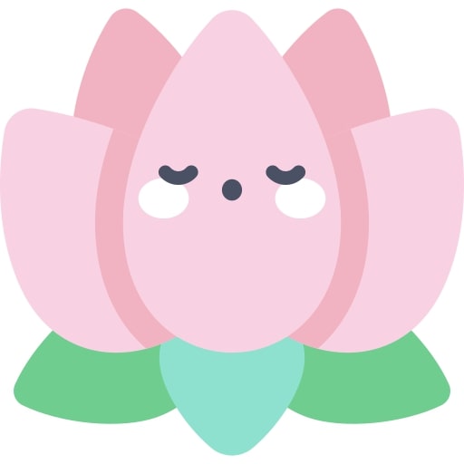 smiling lotus icon